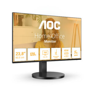 AOC Basic-line 27B3CF2 - B3 Series - LED-skærm - 27"" - 1920 x 1080 Full HD (1080p) @ 100 Hz - IPS - 250 cd/m² - 1300:1 - 1 ms - HDMI, USB-C - højtalere - sort - Billede 2