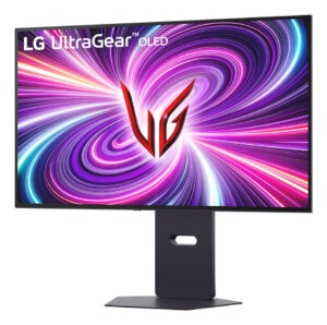 LG UltraGear 32GS95UV-B - OLED-monitor - gaming - 32"" (31.5"" til at se) - 3840 x 2160 UHD @ 240 Hz - 1300 cd/m² - 1500000:1 - DisplayHDR 400 True Black - 0.03 ms - 2xHDMI, DisplayPort - højtalere - Billede 2