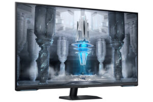 Samsung Odyssey Neo G7 S43CG700NU - G70NC Series - QLED-monitor - Smart - gaming - 43"" - 3840 x 2160 4K @ 144 Hz - VA - 400 cd/m² - 4250:1 - DisplayHDR 600 - 1 ms - 2xHDMI, DisplayPort - højtalere - sort, hvid - Billede 5