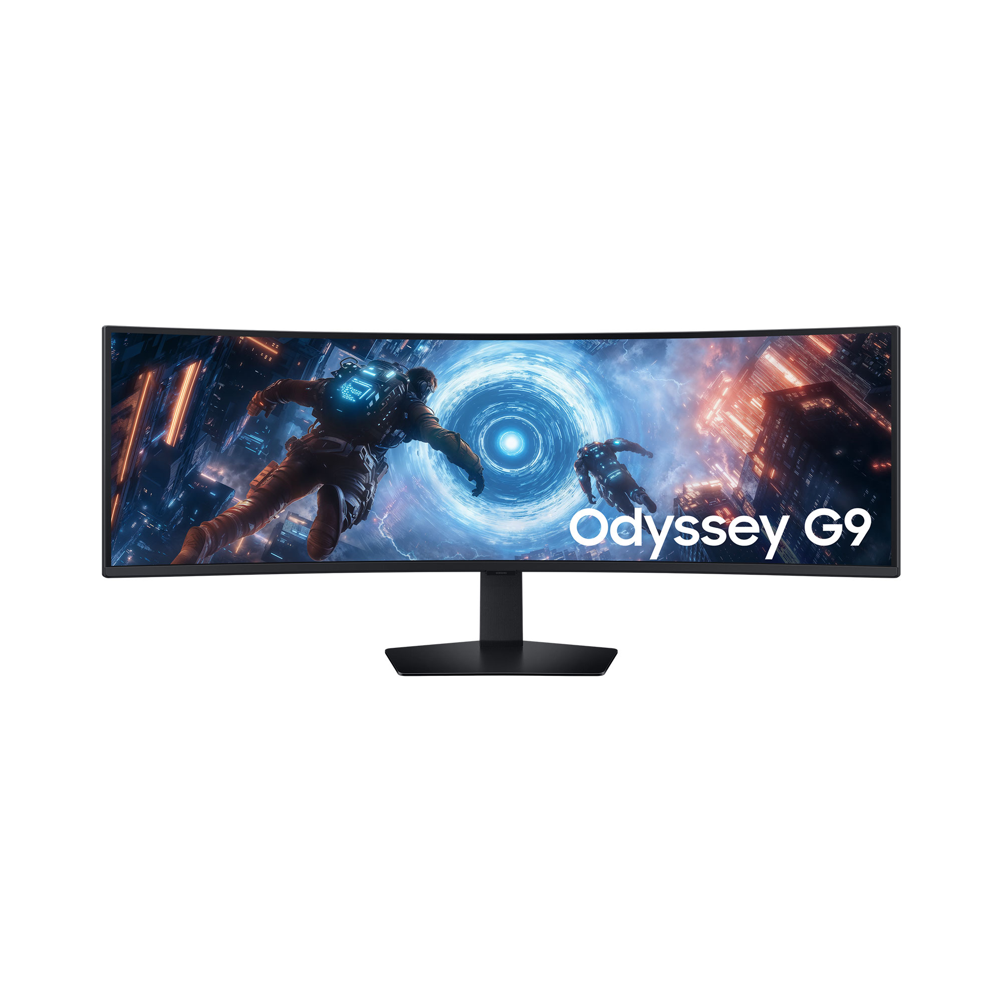 Samsung Odyssey G9 S49FG910EU - G91F Series - LED-skærm - gaming - kurvet - 49"" - 5120 x 1440 Dual Quad HD @ 144 Hz - VA - 350 cd/m² - 2500:1 - DisplayHDR 600 - 1 ms - 2xHDMI, DisplayPort - sort