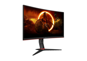 AOC Gaming C27G2Z3/BK - LED-skærm - gaming - kurvet - 27"" - 1920 x 1080 Full HD (1080p) @ 280 Hz - Fast VA - 300 cd/m² - 4000:1 - HDR10 - 0.5 ms - 2xHDMI, DisplayPort - sort, rød - Billede 5