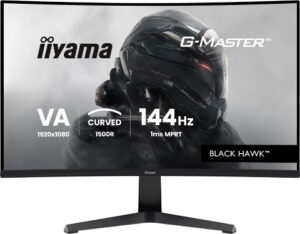 iiyama G-MASTER Black Hawk GC2781HSU-B1 - LED-skærm - gaming - kurvet - 27"" - 1920 x 1080 Full HD (1080p) @ 144 Hz - VA - 350 cd/m² - 4000:1 - 1 ms - HDMI, DisplayPort - højtalere - sort - Billede 3