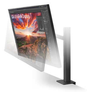 LG UltraFine Ergo 32UN880K-B - LED-skærm - 32"" (31.5"" til at se) - 3840 x 2160 4K UHD (2160p) @ 60 Hz - IPS - 350 cd/m² - 1000:1 - HDR10 - 5 ms - 2xHDMI, DisplayPort, USB-C - højtalere - Billede 5