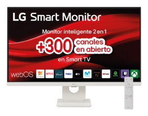 LG 27U731SA-W Smart Monitor&nbsp- LED-skærm - 27"" - 3840 x 2160&nbsp(4K) @ 60 Hz - IPS - 350&nbspcd/m² - 1000:1 - 5 ms - HDMI, USB-C - hvid