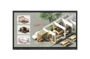 LG CreateBoard 65TR3DQ-B - 65"" Diagonal klasse TR3DQ Series LED-bagbelyst LCD paneldisplay - uddannelse/virksomhed - med berøringsskærm (multiberøring)/8-mikrofoners array - Android - 4K UHD (2160p) 3840 x 2160 - Direct LED - sort