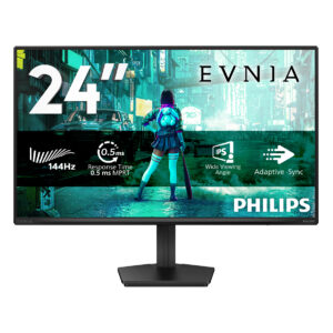 Philips Evnia 3000 24M2N3200NF - LED-skærm - gaming - 24"" (23.8"" til at se) - 1920 x 1080 Full HD (1080p) @ 144 Hz - IPS - 300 cd/m² - 1500:1 - HDR10 - 0.5 ms - HDMI, DisplayPort - brunsort