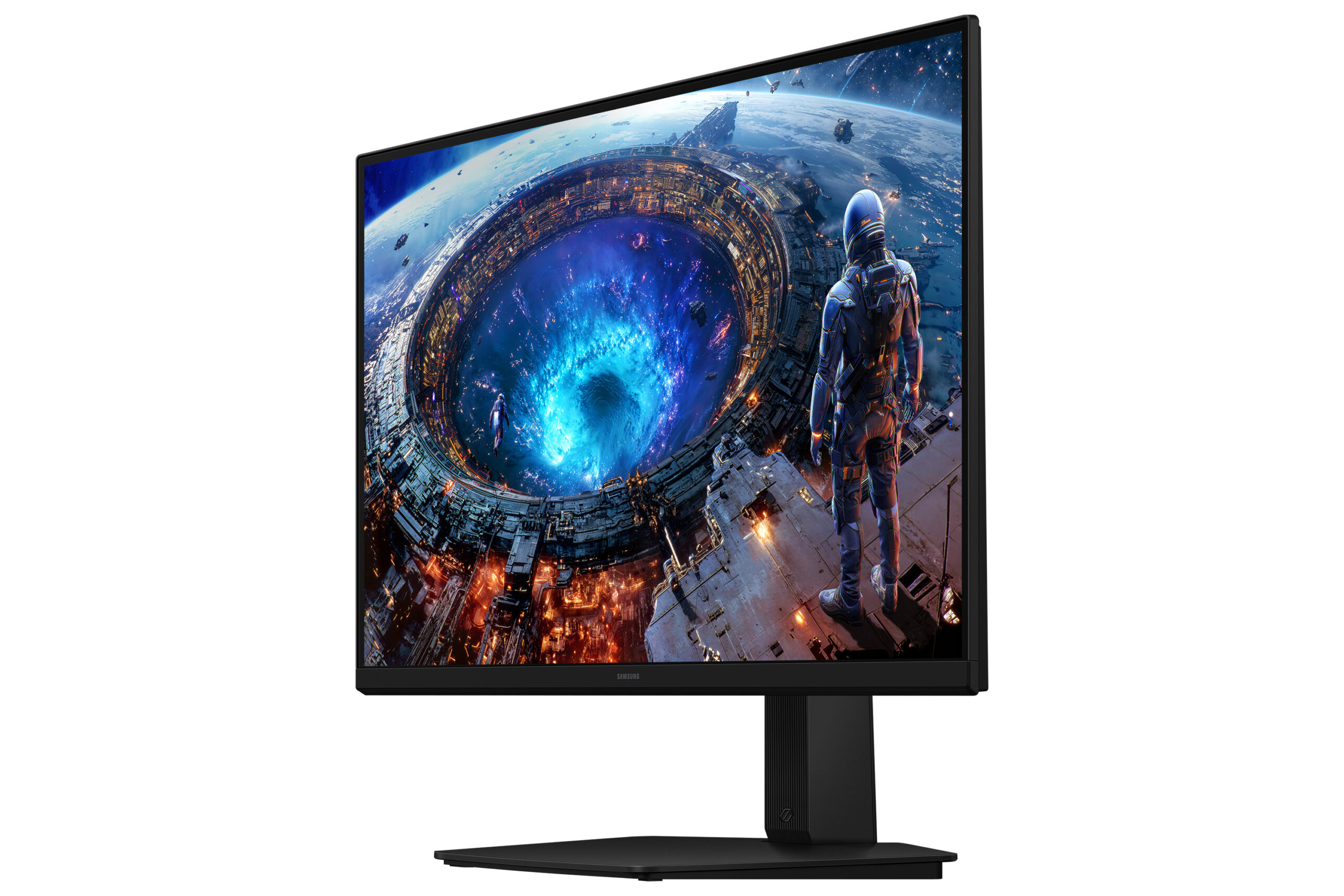 Samsung Odyssey G8 S27HG806EF - G80HF Series - LED-skærm - gaming - 27"" - 5120 x 2880 5K Ultra HD (2880p) @ 180 Hz - Fast IPS - 400 cd/m² - 1000:1 - HDR10, HDR10+ - 1 ms - 2xHDMI, DisplayPort - sort - Billede 5
