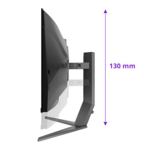 AOC AGON PRO AG346UCD - OLED-monitor - gaming - kurvet - 34"" - 3440 x 1440 @ 175 Hz - 15000000:1 - DisplayHDR 400 True Black - 0.03 ms - 2xHDMI, DisplayPort - højtalere - mørkegrå - Billede 3