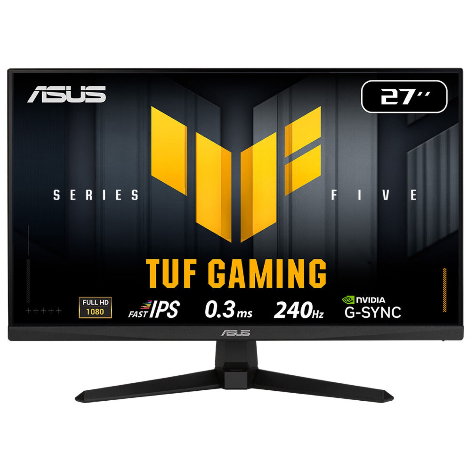 ASUS TUF Gaming VG279QM5A - 5 Series - LED-skærm - gaming - 27"" - 1920 x 1080 Full HD (1080p) @ 240 Hz - Fast IPS - 400 cd/m² - 1000:1 - HDR10 - 0.3 ms - 2xHDMI, DisplayPort - højtalere - sort