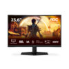 AOC Gaming C24G42E - LED-skærm - gaming - kurvet - 24"" (23.6"" til at se) - 1920 x 1080 Full HD (1080p) @ 180 Hz - Fast VA - 250 cd/m² - 3000:1 - HDR10 - 0.5 ms - 2xHDMI, DisplayPort - højtalere - sort, rød