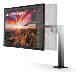 LG UltraFine Ergo 32UN880K-B - LED-skærm - 32"" (31.5"" til at se) - 3840 x 2160 4K UHD (2160p) @ 60 Hz - IPS - 350 cd/m² - 1000:1 - HDR10 - 5 ms - 2xHDMI, DisplayPort, USB-C - højtalere - Billede 3