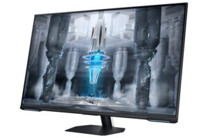 Samsung Odyssey Neo G7 S43CG700NU - G70NC Series - QLED-monitor - Smart - gaming - 43"" - 3840 x 2160 4K @ 144 Hz - VA - 400 cd/m² - 4250:1 - DisplayHDR 600 - 1 ms - 2xHDMI, DisplayPort - højtalere - sort, hvid - Billede 4
