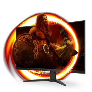 AOC Gaming C32G2ZE/BK - LED-skærm - gaming - kurvet - 32"" (31.5"" til at se) - 1920 x 1080 Full HD (1080p) @ 240 Hz - VA - 300 cd/m² - 3000:1 - 1 ms - 2xHDMI, DisplayPort - sort - Billede 2