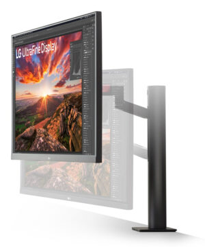 LG UltraFine Ergo 32UN880K-B - LED-skærm - 32"" (31.5"" til at se) - 3840 x 2160 4K UHD (2160p) @ 60 Hz - IPS - 350 cd/m² - 1000:1 - HDR10 - 5 ms - 2xHDMI, DisplayPort, USB-C - højtalere - Billede 4