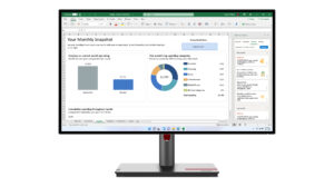 Lenovo ThinkVision P27h-30 - LED-skærm - 27"" - 2560 x 1440 QHD @ 60 Hz - IPS - 350 cd/m² - 1000:1 - 4 ms - HDMI, DisplayPort, USB-C - ravnsort