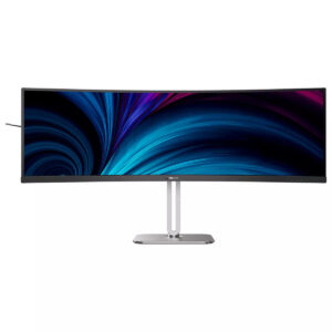 Philips 49B2U5900C - LED-skærm - kurvet - 49"" (48.8"" til at se) - 5120 x 1440 Dual Quad HD @ 75 Hz - VA - 400 cd/m² - 3000:1 - DisplayHDR 400 - 2xHDMI, DisplayPort, USB-C - højtalere - sølv, brunsort - Billede 5