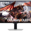 Samsung Odyssey OLED G8 S32DG802SU - OLED-monitor - Smart - gaming - 32"" - 3840 x 2160 4K @ 240 Hz - 250 cd/m² - 1000000:1 - 0.03 ms - 2xHDMI, DisplayPort - højtalere - sølv