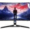 Lenovo Legion R34w-30 - LED-skærm - gaming - kurvet - 34"" - 3440 x 1440 @ 180 Hz - VA - 350 cd/m² - 3000:1 - HDR10 - 0.5 ms - 2xHDMI, DisplayPort - højtalere - ravnsort