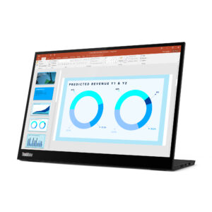 Lenovo ThinkVision M14d - LED-skærm - 14"" - bærbar - 2240 x 1400 2.2K @ 60 Hz - IPS - 300 cd/m² - 1500:1 - 6 ms - 2xUSB-C - ravnsort - Billede 5