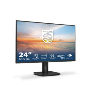 Philips 24E1N1100A - 1000 Series - LED-skærm - 24"" (23.8"" til at se) - 1920 x 1080 Full HD (1080p) @ 100 Hz - IPS - 250 cd/m² - 1300:1 - 1 ms - HDMI, VGA - højtalere - sort - Billede 2
