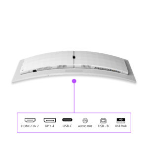Philips Evnia 8000 49M2C8900L/00 computerskærm 124,2 cm (48.9") 5120 x 1440 pixel Dual QHD QD-OLED Hvid - Billede 5