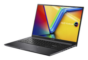 ASUS VivoBook 15 OLED D1505YA-MA347W - 180° hængselsdesign - AMD Ryzen 7 - 7730U / op til 4.5 GHz - Win 11 Home - Radeon Graphics - 16 GB RAM - 1 TB SSD NVMe - 15.6"" OLED 2880 x 1620 (3K) - Wi-Fi 6E, Bluetooth - sort (tastatur), indiesort (bund), indiesort (LCD-dække), indie-sort (top) - Billede 3