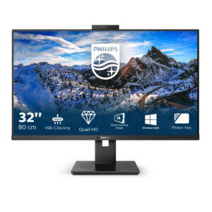 Philips Brilliance P-line 326P1H - LED-skærm - 32"" - 2560 x 1440 QHD @ 75 Hz - IPS - 350 cd/m² - 1000:1 - 4 ms - 2xHDMI, DisplayPort, USB-C - højtalere - sort struktur