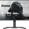 iiyama G-MASTER Black Hawk GB2741HSU-B1 - LED-skærm - gaming - 27"" - 1920 x 1080 Full HD (1080p) @ 144 Hz - IPS - 350 cd/m² - 1500:1 - 1 ms - HDMI, DisplayPort - højtalere - sort, mat