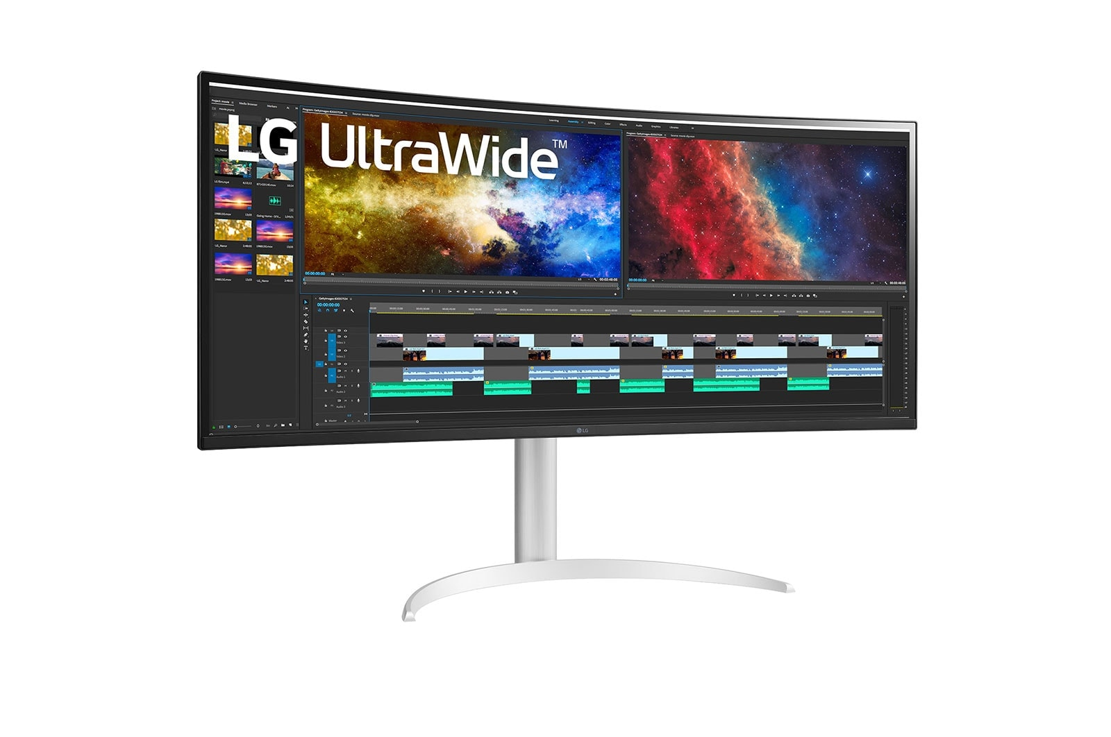 LG 38BQ85C-W computerskærm 95,2 cm (37.5") 3840 x 1600 pixel Quad HD+ Hvid - Billede 3