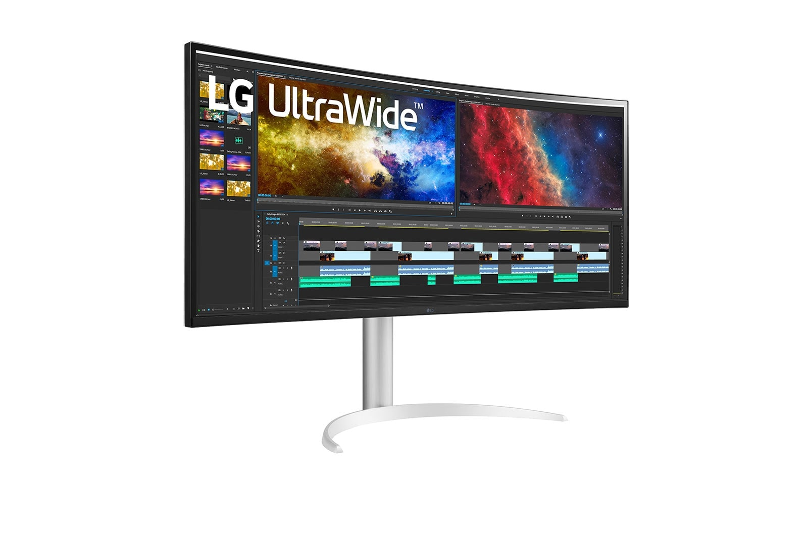 LG 38BQ85C-W computerskærm 95,2 cm (37.5") 3840 x 1600 pixel Quad HD+ Hvid - Billede 4