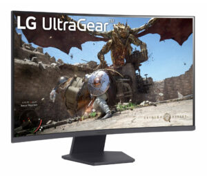 LG UltraGear 32GS60QC-B - LED-skærm - gaming - kurvet - 32"" - 2560 x 1440 QHD @ 180 Hz - VA - 300 cd/m² - 3000:1 - HDR10 - 1 ms - 2xHDMI, DisplayPort - Billede 3