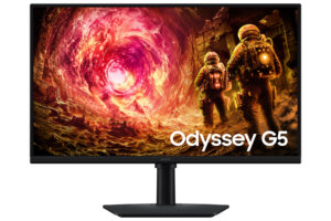 Samsung Odyssey G5 S27FG506EU - G50F Series - LED-skærm - gaming - 27"" - 2560 x 1440 QHD @ 180 Hz - Fast IPS - 300 cd/m² - 1000:1 - HDR10 - 1 ms - HDMI, DisplayPort - sort