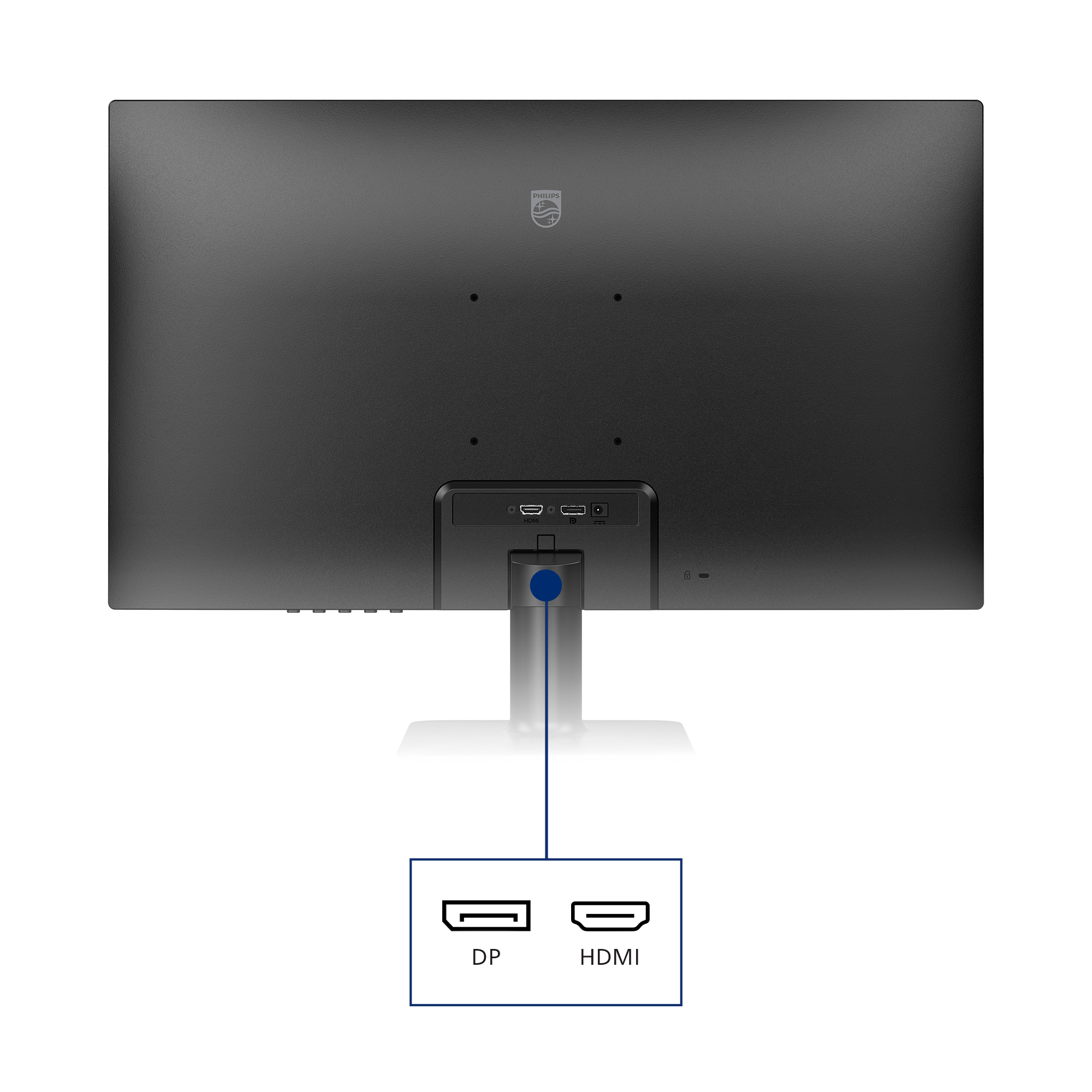 Philips 27E2N2500 - 2000 Series - LED-skærm - 27"" - 2560 x 1440 QHD @ 120 Hz - IPS - 300 cd/m² - 1500:1 - HDR10 - 4 ms - HDMI, DisplayPort - sort - Billede 4