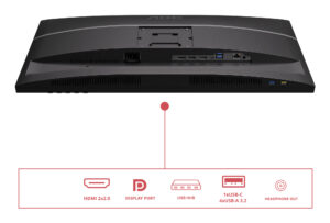 AOC U27E4CV - E4 Series - LED-skærm - 27"" - 3840 x 2160 4K UHD (2160p) @ 60 Hz - IPS - 400 cd/m² - 1200:1 - 4 ms - 2xHDMI, DisplayPort, USB-C - højtalere - sort - Billede 5