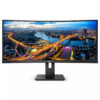 Philips 345B1C - LED-skærm - kurvet - 34"" - 3440 x 1440 WQHD @ 100 Hz - VA - 300 cd/m² - 3000:1 - 5 ms - 2xHDMI, DisplayPort - højtalere - sort struktur