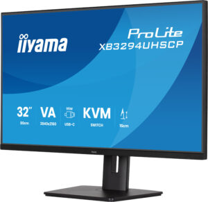iiyama ProLite XB3294UHSCP-B1 - LED-skærm - 31.5"" - 3840 x 2160 4K @ 60 Hz - VA - 400 cd/m² - 3000:1 - 2 ms - HDMI, DisplayPort, USB-C - højtalere - sort, mat - Billede 4