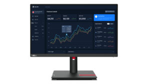 Lenovo ThinkVision T22i-30 - LED-skærm - 22"" (21.5"" til at se) - 1920 x 1080 Full HD (1080p) @ 60 Hz - IPS - 250 cd/m² - 1000:1 - 4 ms - HDMI, VGA, DisplayPort - ravnsort - for ThinkCentre neo 70t 11YU ThinkPad P15 Gen 2 20YQ