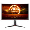 AOC Gaming C27G2Z3/BK - LED-skærm - gaming - kurvet - 27"" - 1920 x 1080 Full HD (1080p) @ 280 Hz - Fast VA - 300 cd/m² - 4000:1 - HDR10 - 0.5 ms - 2xHDMI, DisplayPort - sort, rød