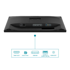 AOC V5 CU34V5C/BK computerskærm 86,4 cm (34") 3440 x 1440 pixel Wide Quad HD LED Sort - Billede 4
