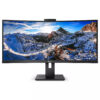 Philips P-line 346P1CRH - LED-skærm - kurvet - 34"" - 3440 x 1440 WQHD @ 100 Hz - VA - 500 cd/m² - 3000:1 - DisplayHDR 400 - 4 ms - HDMI, DisplayPort, USB-C - højtalere - sort struktur