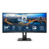 Philips B Line 346B1C - LED-skærm - kurvet - 34"" - 3440 x 1440 UWQHD @ 100 Hz - VA - 300 cd/m² - 3000:1 - 5 ms - HDMI, DisplayPort, USB-C - højtalere - sort struktur