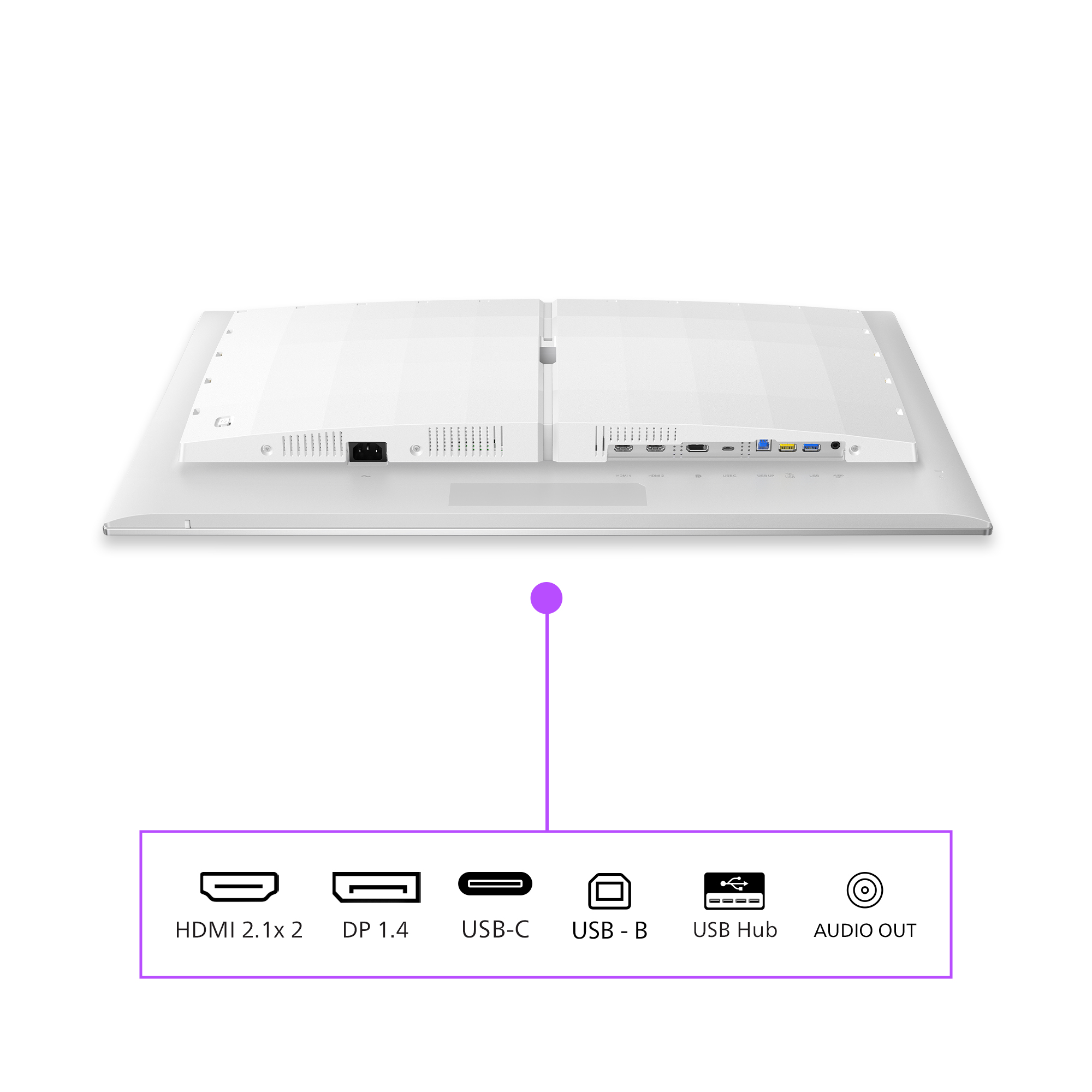 Philips Evnia 8000 32M2N8900/00 computerskærm 80 cm (31.5") 3840 x 2160 pixel 4K Ultra HD QD-OLED Hvid - Billede 4