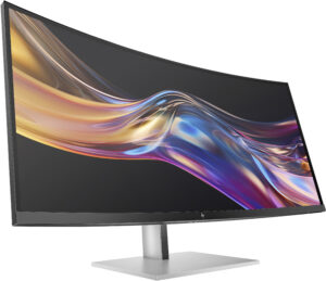 HP 738pu - Series 7 Pro - LED-skærm - kurvet - 38"" (37.52"" til at se) - 3840 x 1600 WQHD+ @ 60 Hz - IPS Black - 400 cd/m² - 2000:1 - DisplayHDR 400 - 5 ms - Thunderbolt 4, HDMI, DisplayPort, USB-C - højtalere - sort, sølv - Billede 3