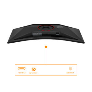 AOC Gaming CU34G4 - LED-skærm - gaming - kurvet - 34"" - 3440 x 1440 UWQHD @ 180 Hz - Fast VA - 2500:1 - HDR10 - 0.5 ms - 2xHDMI, DisplayPort - sort, rød - Billede 4