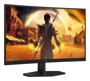 AOC Gaming C27G42E - LED-skærm - gaming - kurvet - 27"" - 1920 x 1080 Full HD (1080p) @ 180 Hz - Fast VA - 300 cd/m² - 3000:1 - HDR10 - 0.5 ms - 2xHDMI, DisplayPort - højtalere - sort, rød - Billede 5