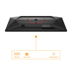 AOC Gaming Q25G4SR - LED-skærm - gaming - 25"" (24.5"" til at se) - 2560 x 1440 QHD @ 300 Hz - IPS - 400 cd/m² - 1000:1 - DisplayHDR 400 - 0.3 ms - 2xHDMI, DisplayPort - højtalere - sort, rød - Billede 3