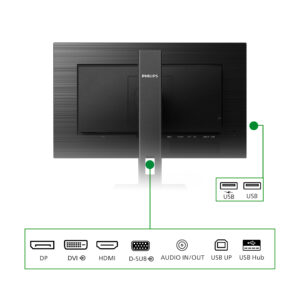 Philips B Line 272B1G - LED-skærm - 27"" - 1920 x 1080 Full HD (1080p) @ 75 Hz - IPS - 250 cd/m² - 1000:1 - 4 ms - HDMI, DVI-D, VGA, DisplayPort - højtalere - sort struktur - Billede 4