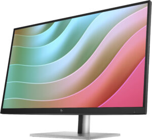 HP E27k G5 - E-Series - LED-skærm - 27"" - 3840 x 2160 4K UHD (2160p) @ 60 Hz - IPS - 350 cd/m² - 1000:1 - 5 ms - HDMI, DisplayPort, USB-C - højtalere - sort hoved, sort og sølv (stander) - Billede 2