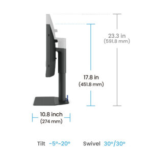 BenQ SW242Q - LED-skærm - 24.1"" - 2560 x 1600 2K @ 60 Hz - IPS - 400 cd/m² - 1000:1 - 5 ms - HDMI, DisplayPort, USB-C - Billede 5