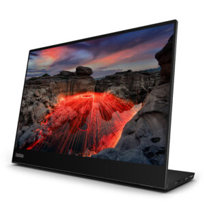 Lenovo ThinkVision M14t Gen 2 - LED-skærm - 14"" - bærbar - touchscreen - 2240 x 1400 @ 60 Hz - IPS - 300 cd/m² - 1500:1 - 6 ms - 2xUSB-C - ravnsort - Billede 3
